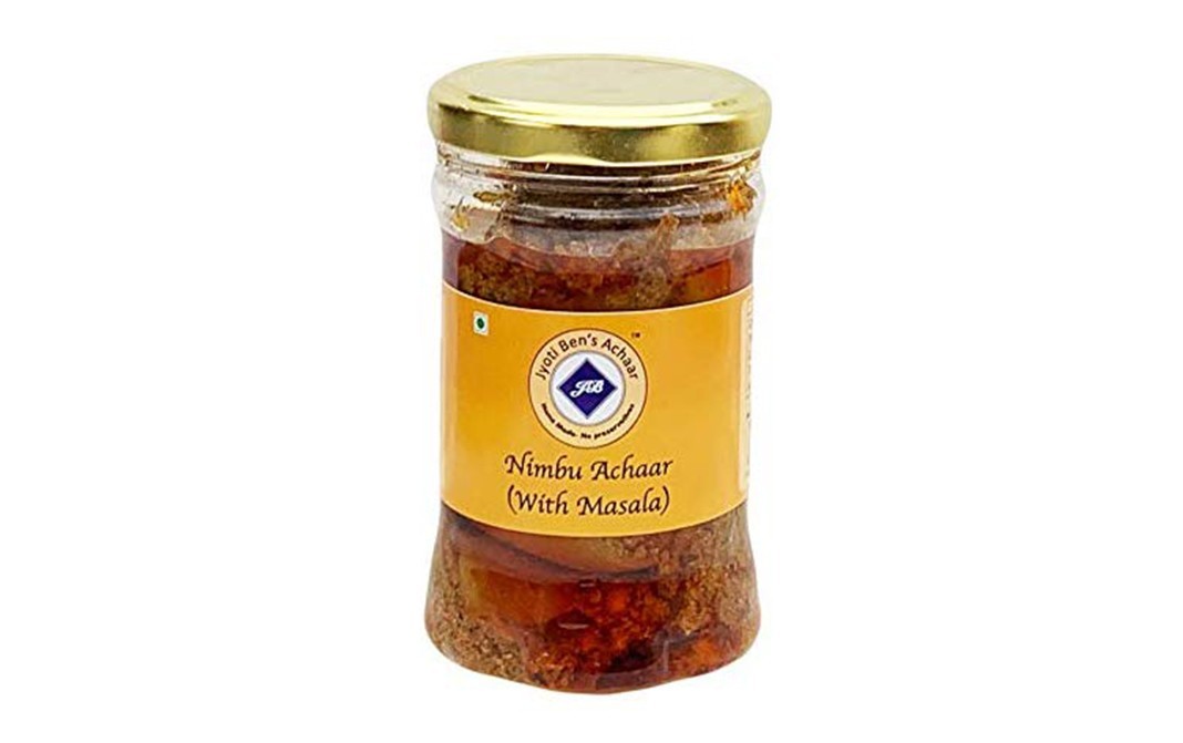 Jyoti Ben's Nimbu Achaar (With Masala)    Glass Jar  200 grams